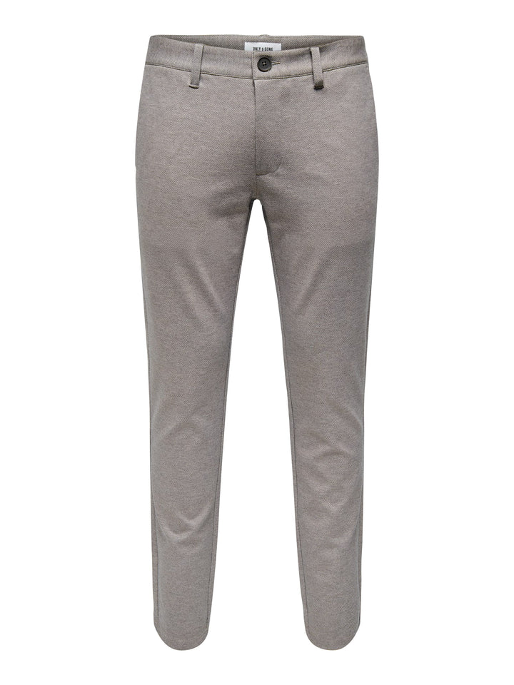 ONLY &amp; SONS 22022912 Mark lange broek taupe – heren - L34
