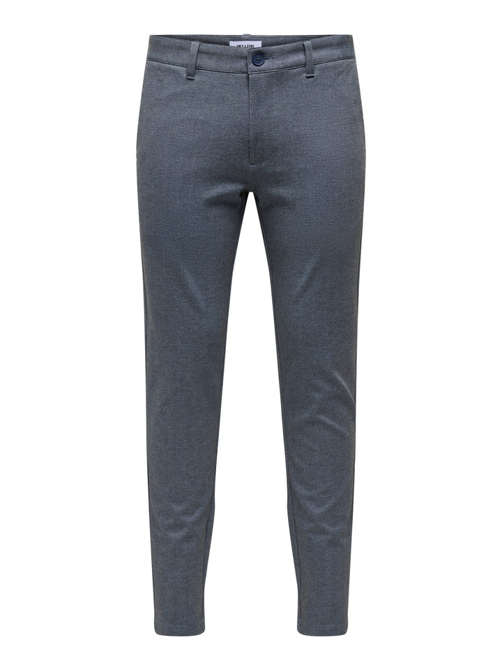 ONLY &amp; SONS 22030256 mark lange broek blauw dessin – heren - L32