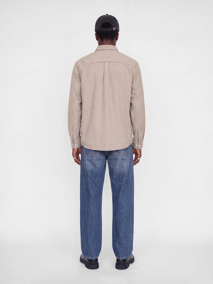 Jack &amp; Jones 12305791 Stanley overhemd l/m zand dessin – heren