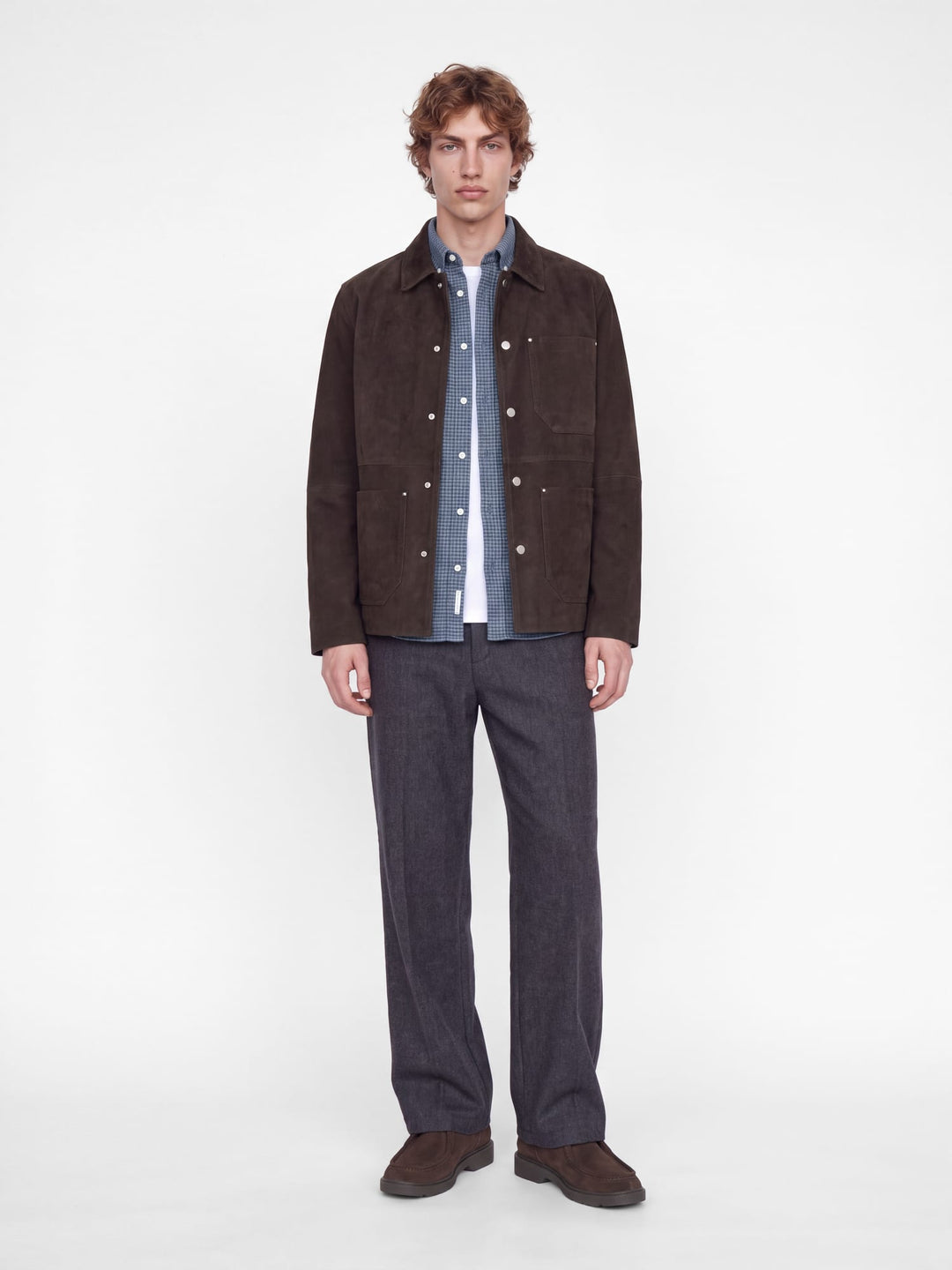 Jack &amp; Jones 12305791 Stanley overhemd l/m heren blauw dessin