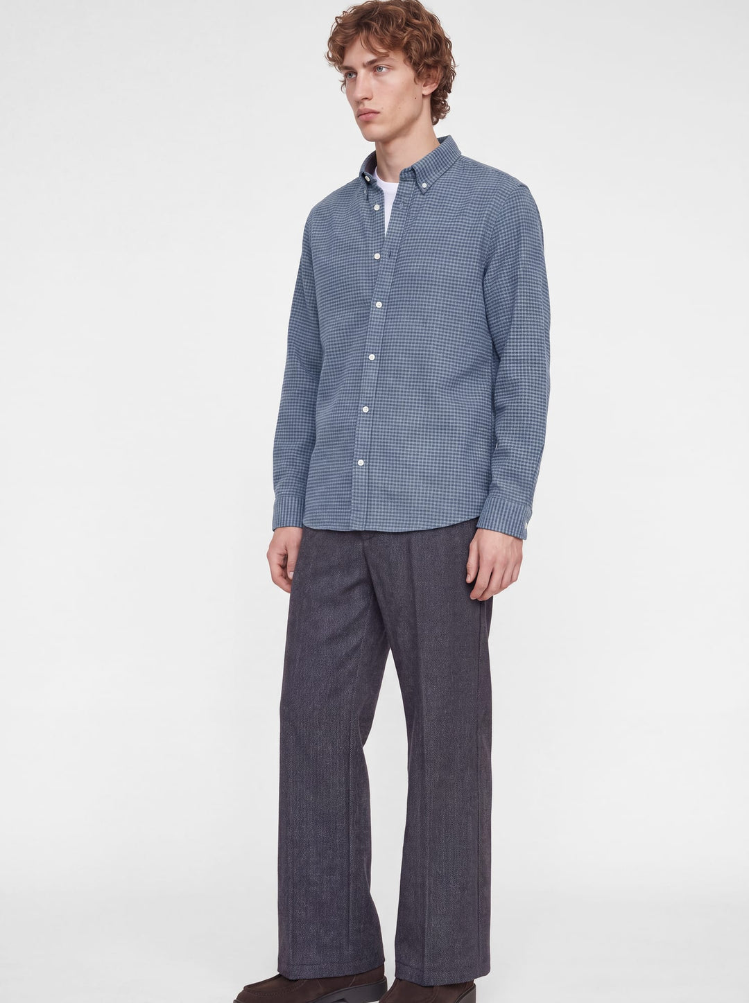 Jack &amp; Jones 12305791 Stanley overhemd l/m heren blauw dessin