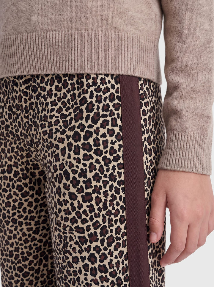 kids only KOGVIDA POP WIDE PANT PNT lange broek bruin dessin