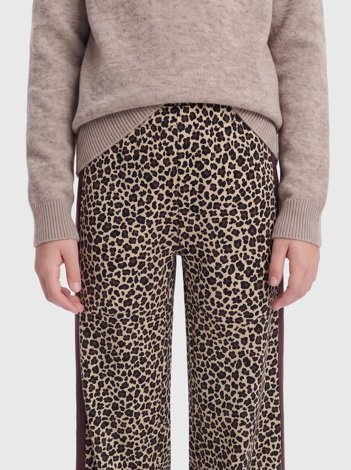kids only KOGVIDA POP WIDE PANT PNT lange broek bruin dessin
