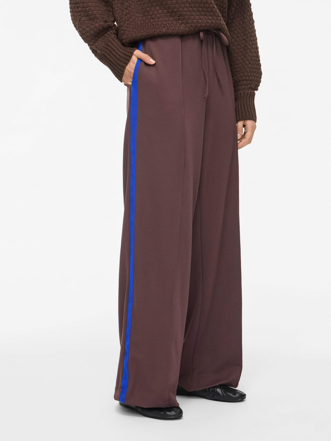 Vila 14114455 Clua lange broek taupe