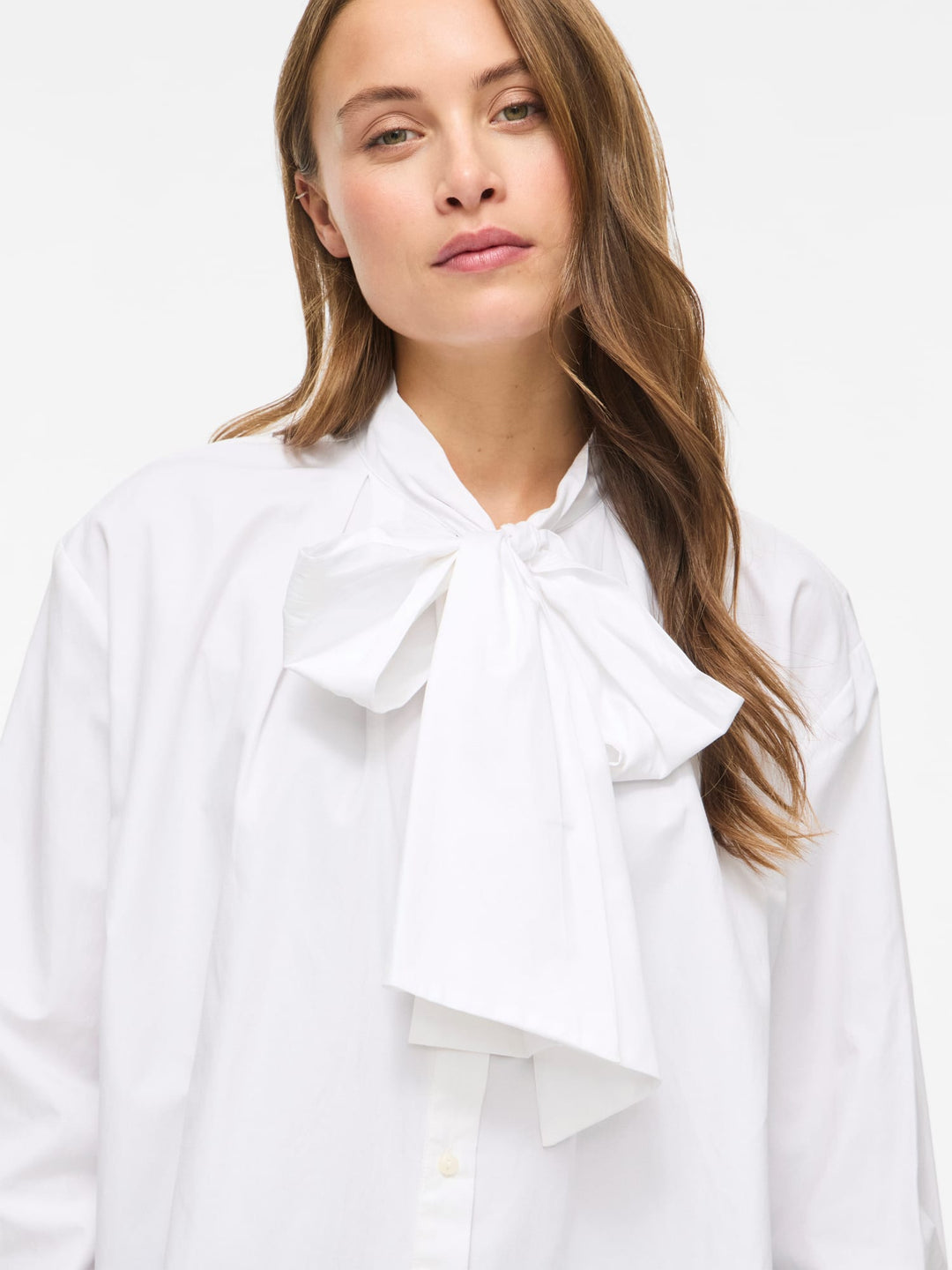 Vila 14118660 Bowa blouse l/m dames wit