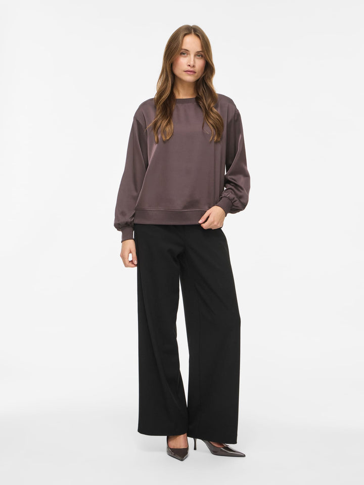 Vila 14119303 liso sweater dames bruin