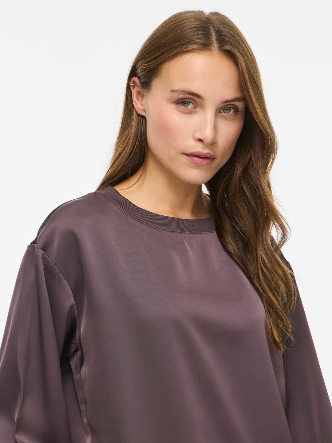 Vila 14119303 liso sweater dames bruin