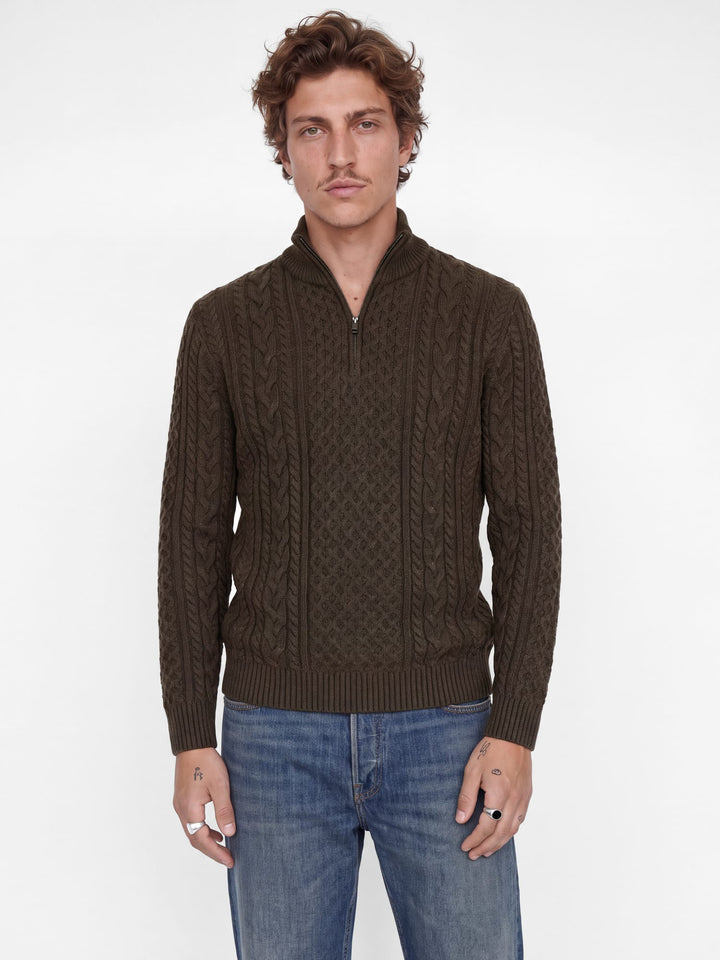 Jack &amp; Jones 12299947 Blucallum trui bruin melee – heren