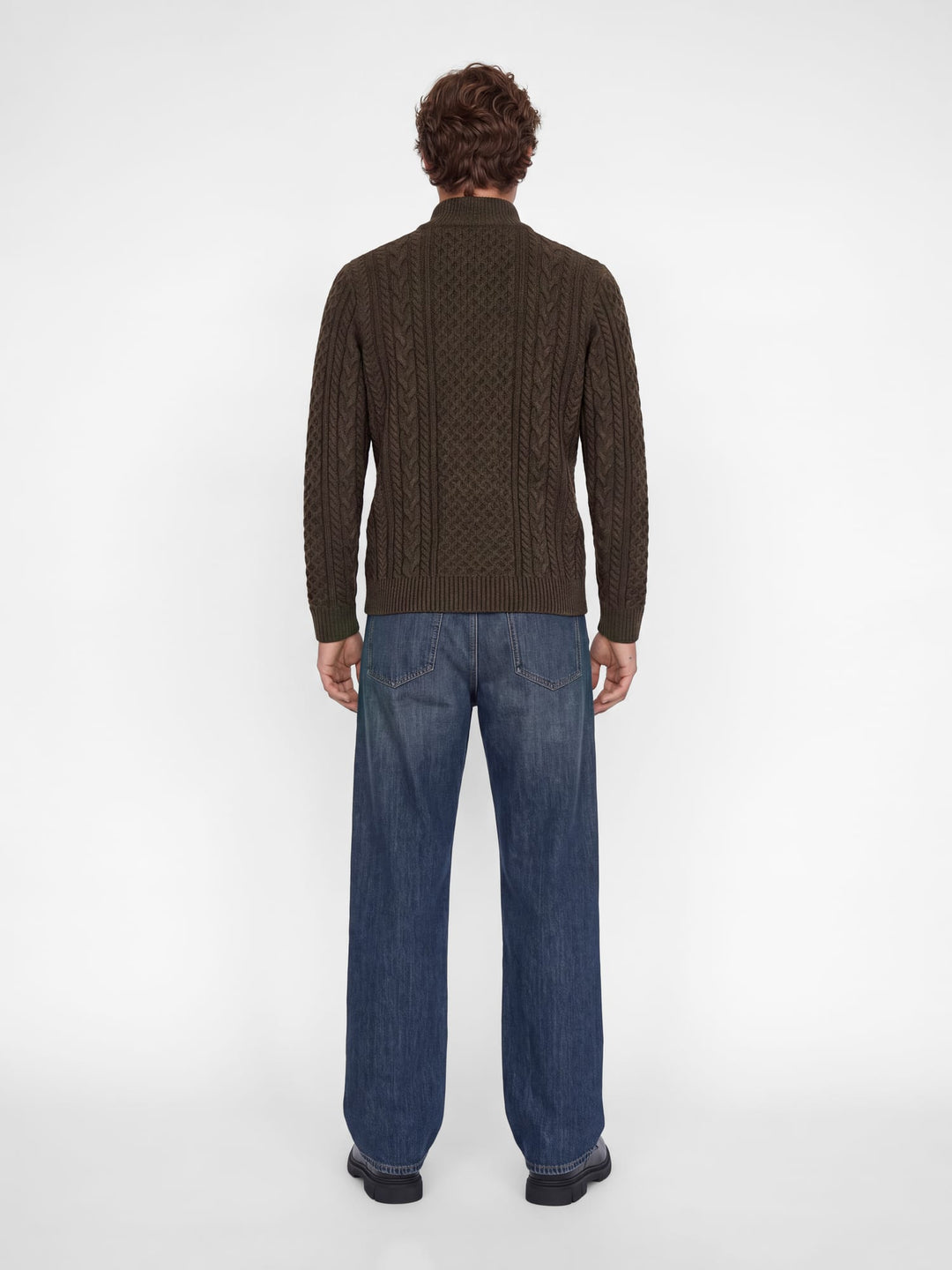Jack &amp; Jones 12299947 Blucallum trui bruin melee – heren
