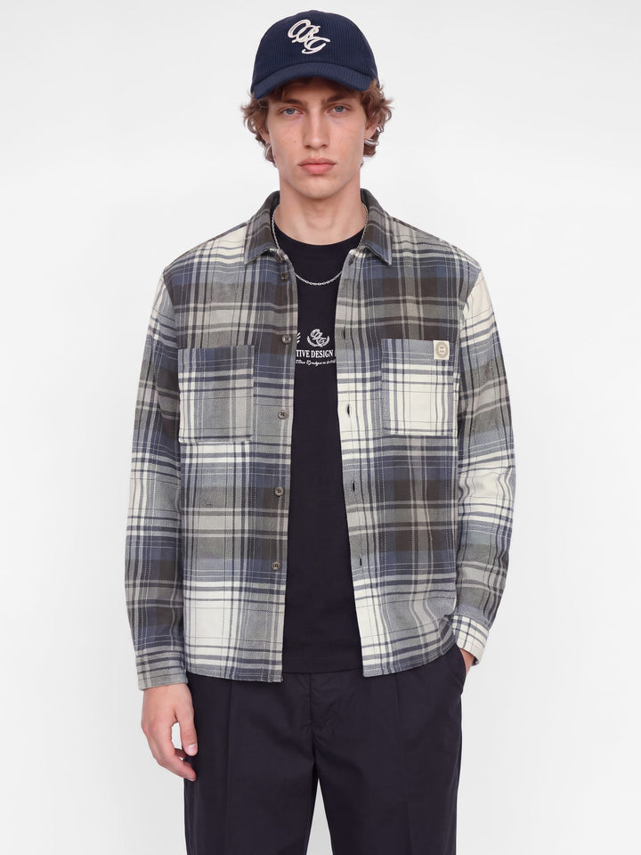 Jack &amp; Jones 12301093 Frederiksberg overhemd bruin dessin – heren