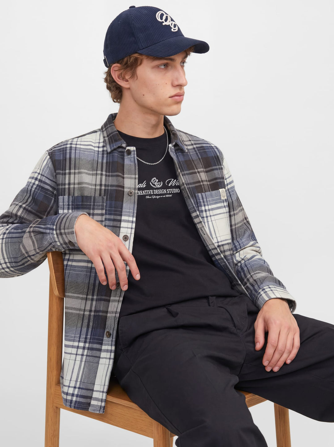 Jack &amp; Jones 12301093 Frederiksberg overhemd bruin dessin – heren