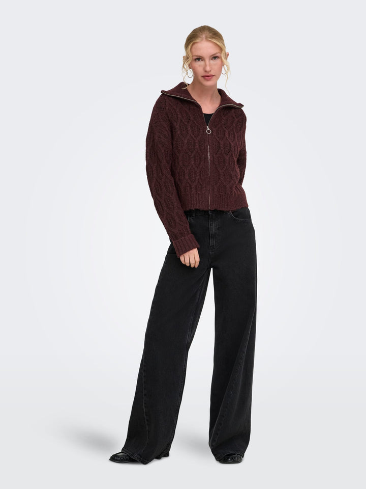 Only 15381489 Freja trui bordeaux