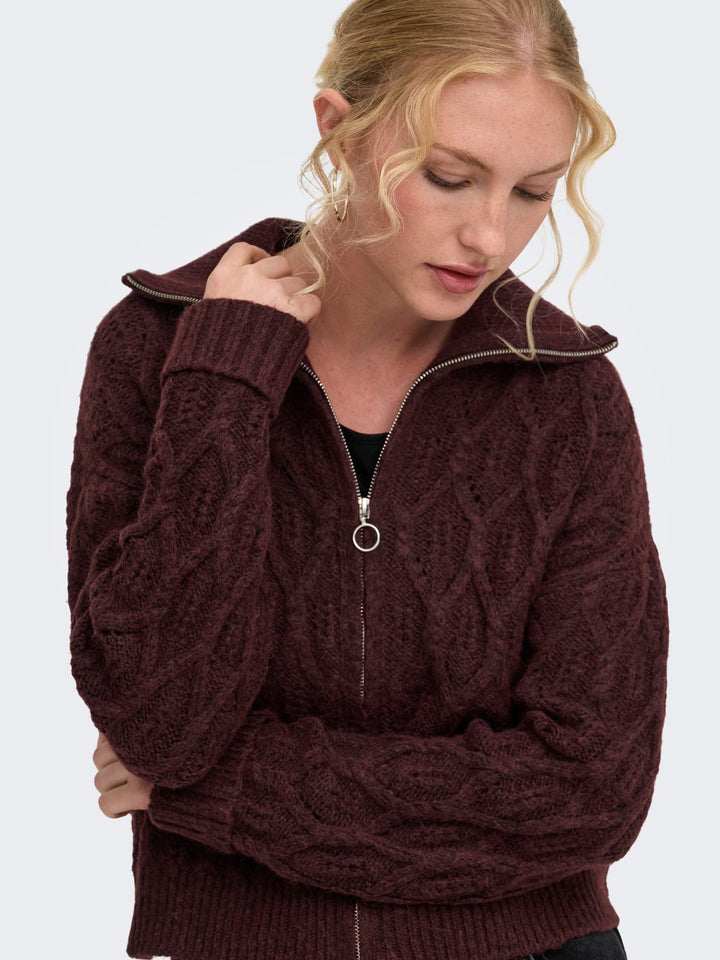 Only 15381489 Freja trui bordeaux