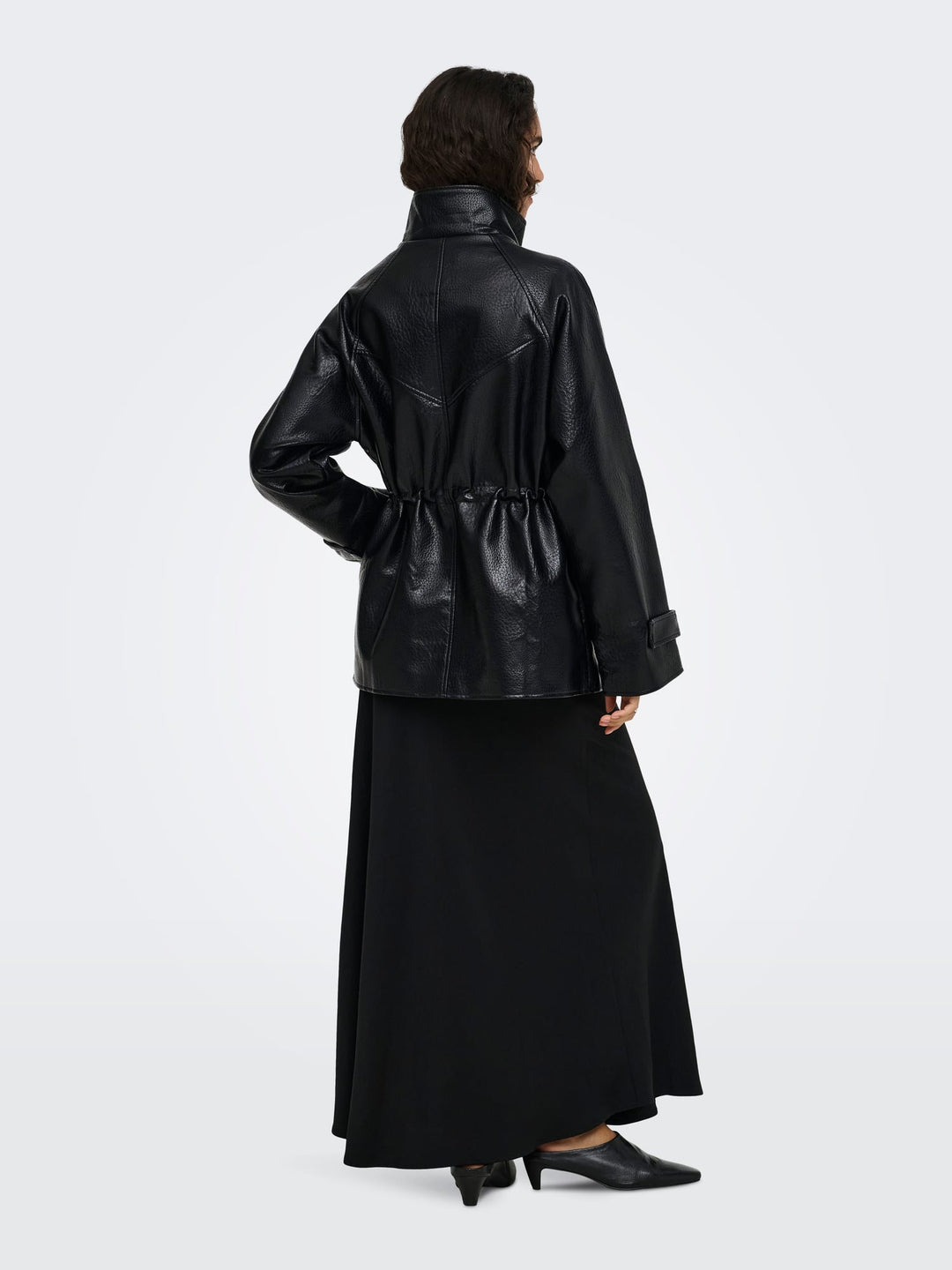 jacqueline de yong 15393587 Raye jack (imitatie) leer zwart
