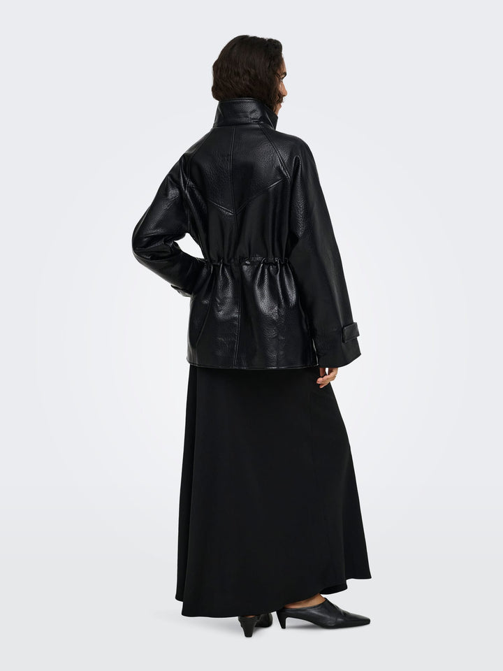 jacqueline de yong 15393587 Raye jack (imitatie) leer zwart