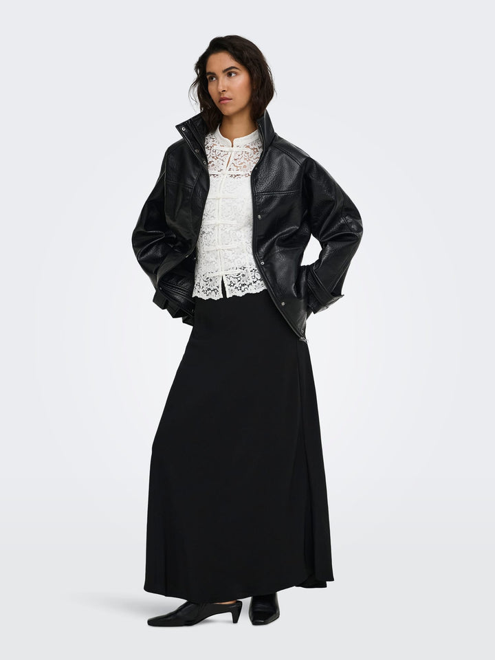 jacqueline de yong 15393587 Raye jack (imitatie) leer zwart