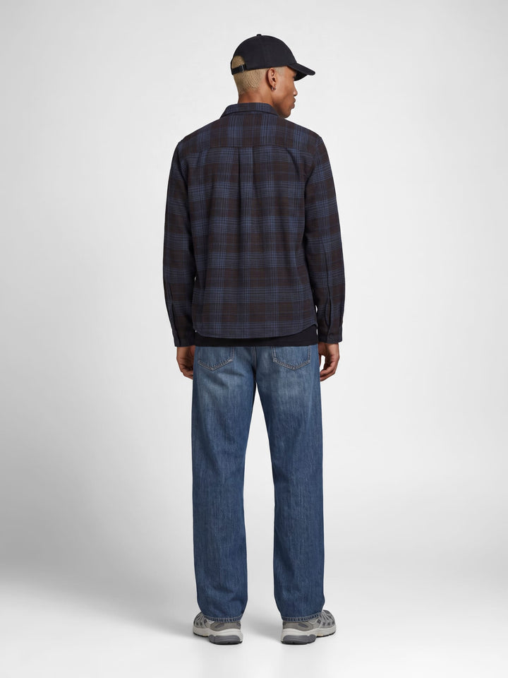 Jack &amp; Jones 12301093 Frediriksberg overhemd grijs dessin – heren