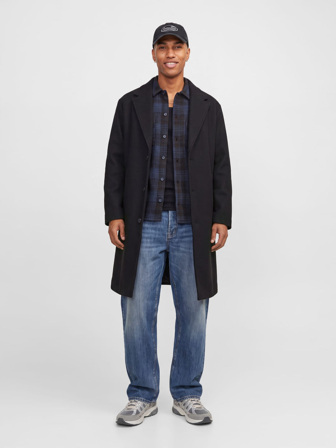 Jack &amp; Jones 12301093 Frediriksberg overhemd grijs dessin – heren