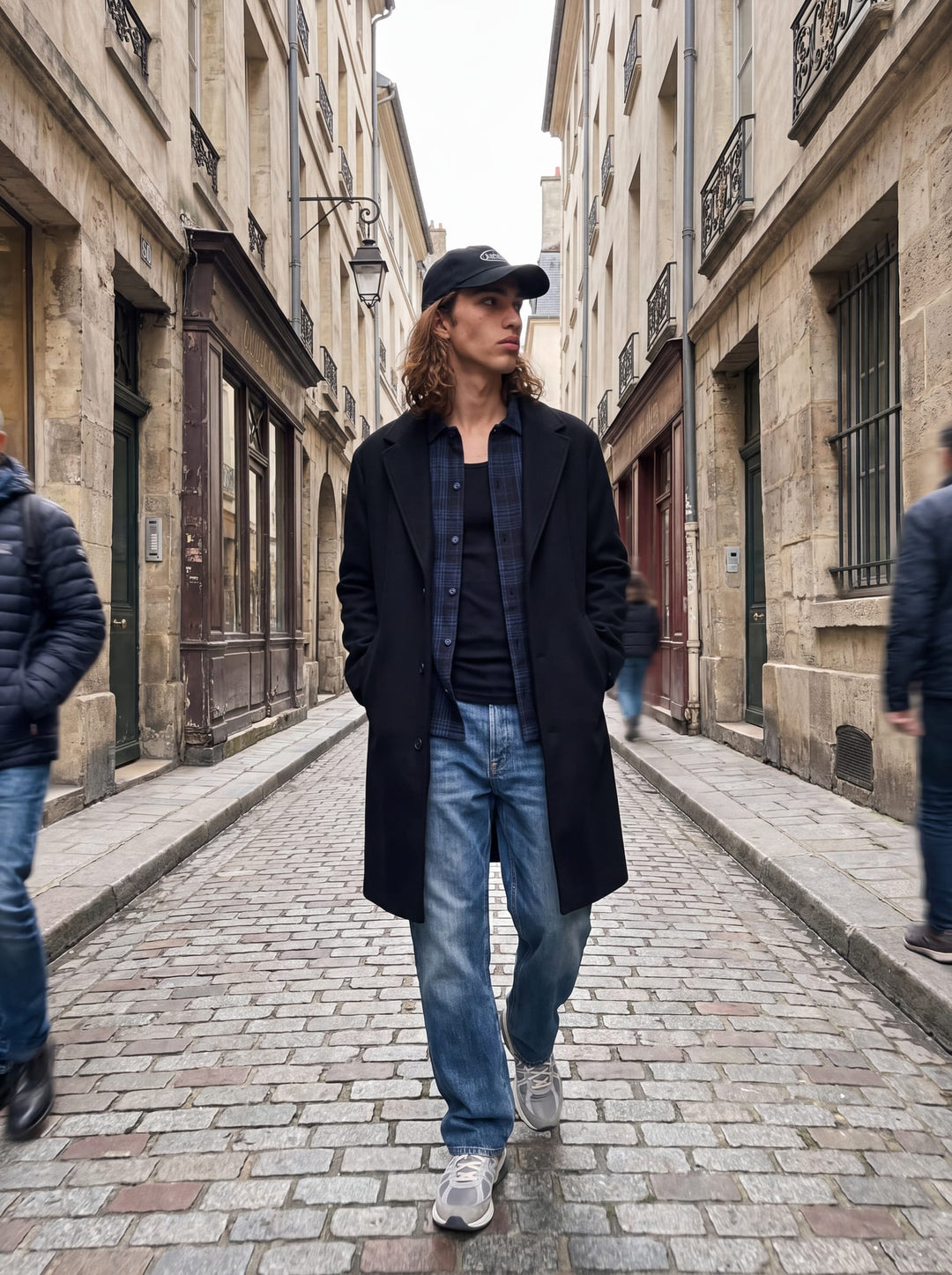 Jack &amp; Jones 12301093 Frediriksberg overhemd grijs dessin – heren