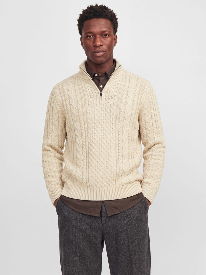 Jack &amp; Jones 12299947 Blucallum trui ecru – heren