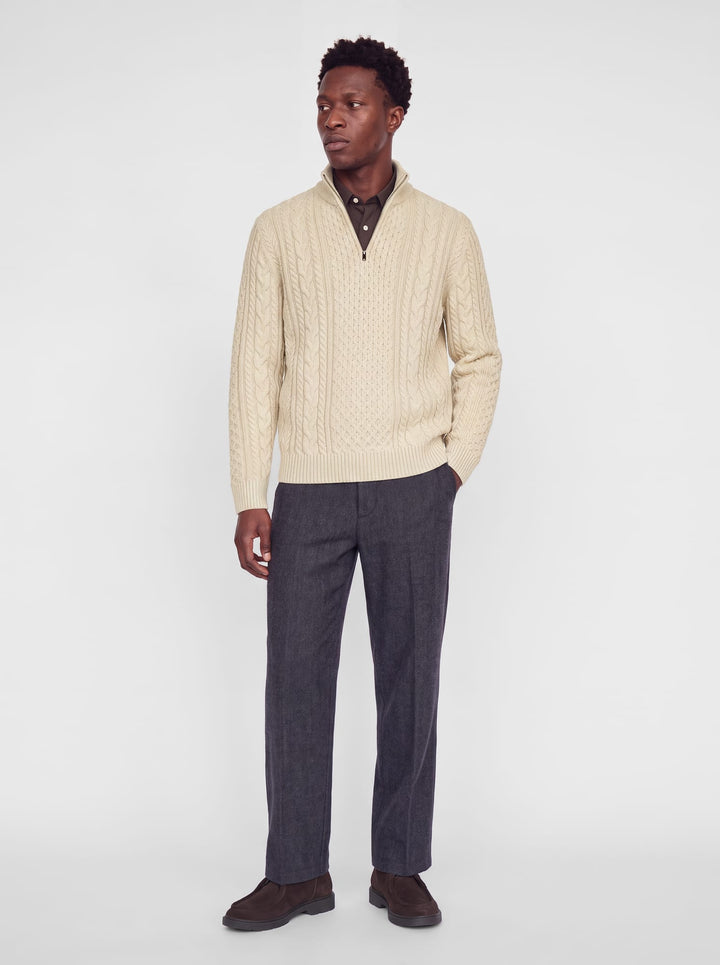 Jack &amp; Jones 12299947 Blucallum trui ecru – heren