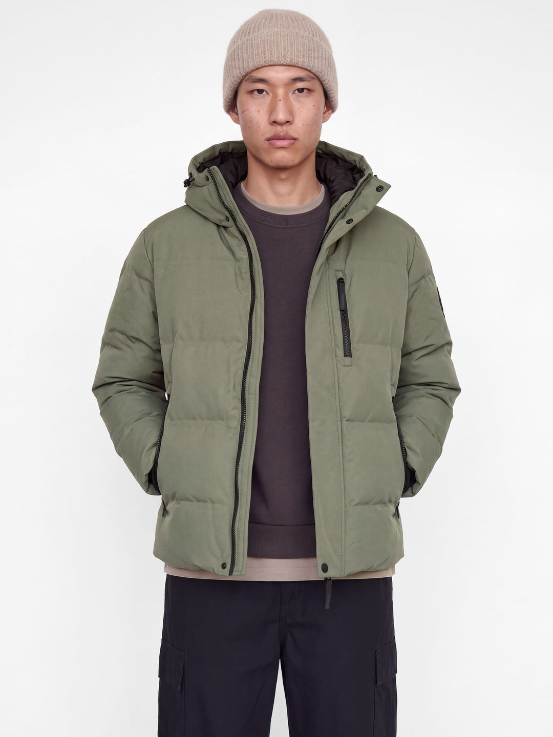 Jack &amp; Jones 12299845 trace winterjas heren olijf