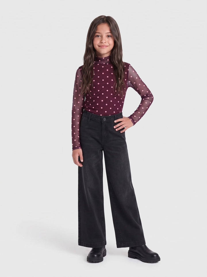 kids only 15378081 Erica top l/m meisjes paars dessin