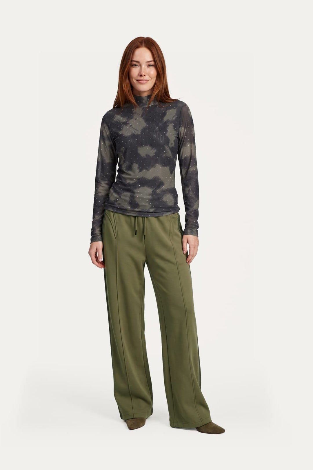 G-Maxx 26WOG04 top l/m dames olijf