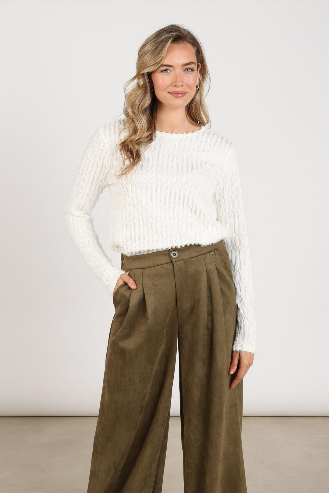 Nukus NKF01075 Grace top ecru – dames