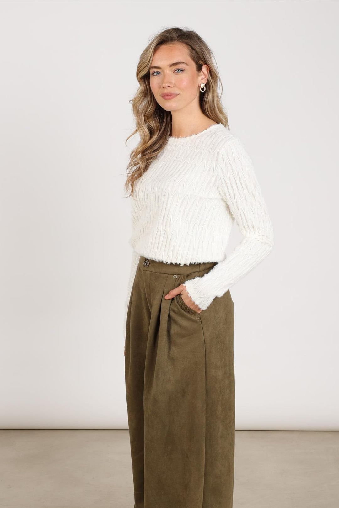 Nukus NKF01075 Grace top ecru – dames