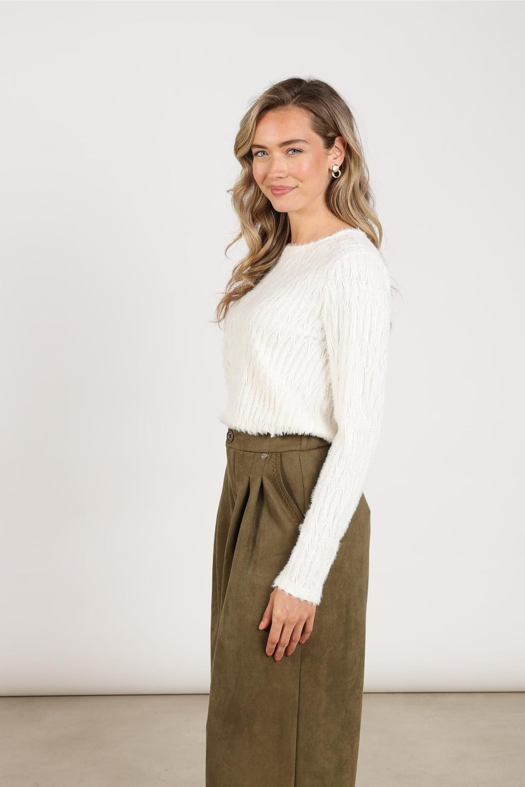 Nukus NKF01075 Grace top ecru – dames