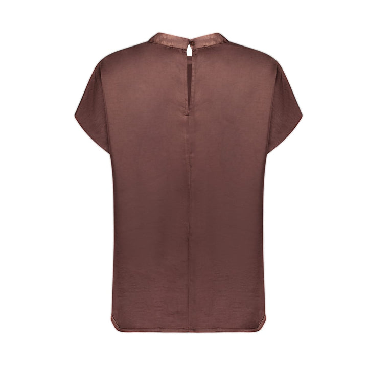 Geisha 63943-20 blouse l/m dames bruin dessin