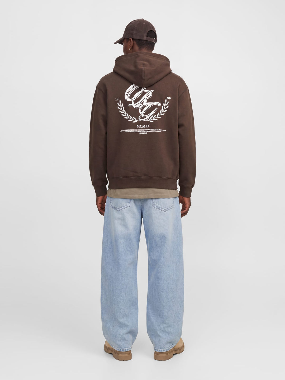 Jack &amp; Jones 12305616 Frediriksberg sweater bruin – heren