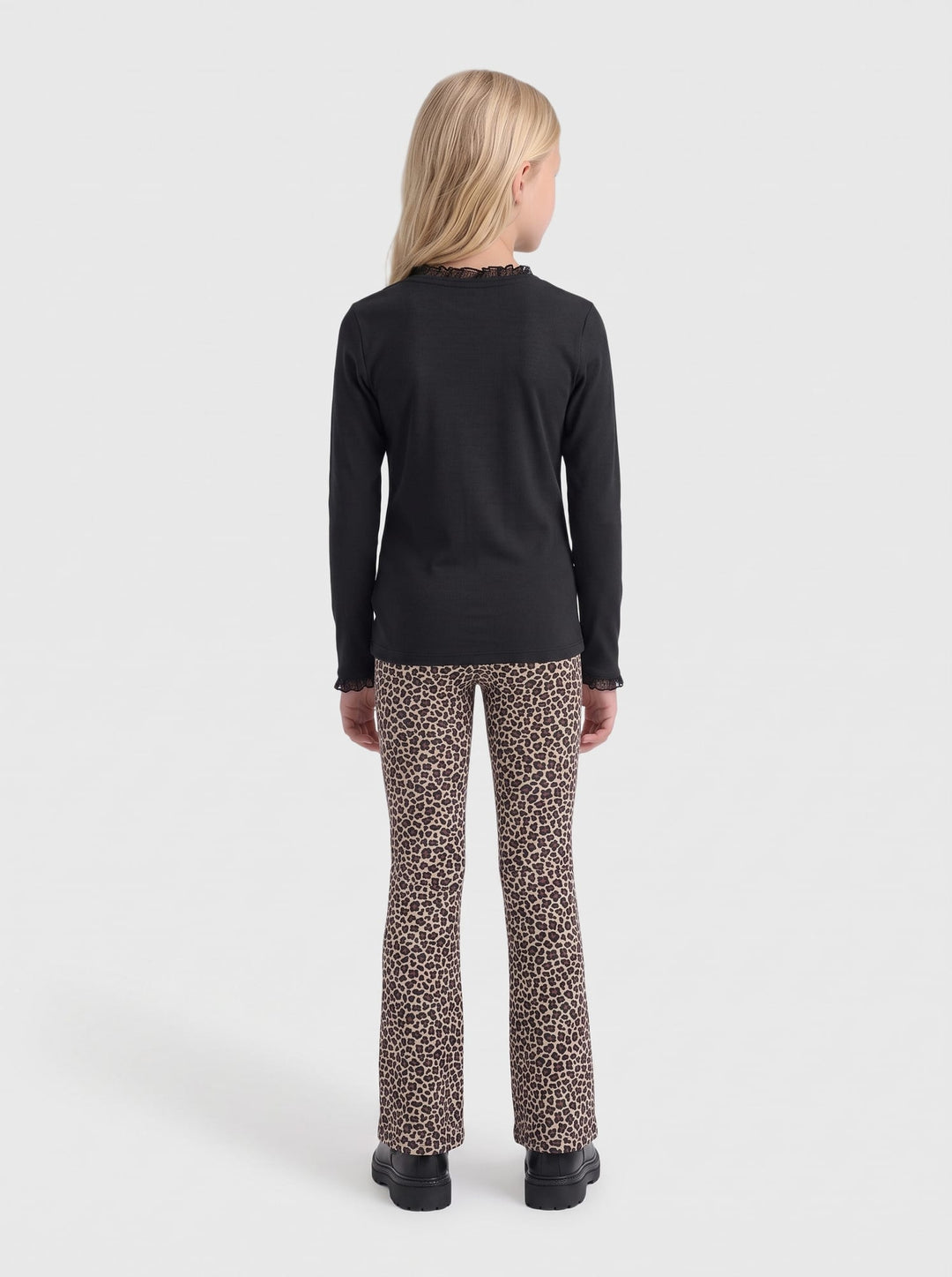 kids only 15364585 Leslie t-shirt l/m zwart
