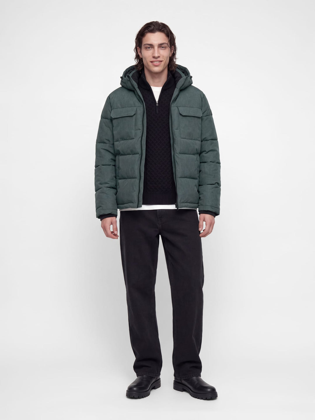 Jack &amp; Jones 12298790 William winterjas grijs – heren