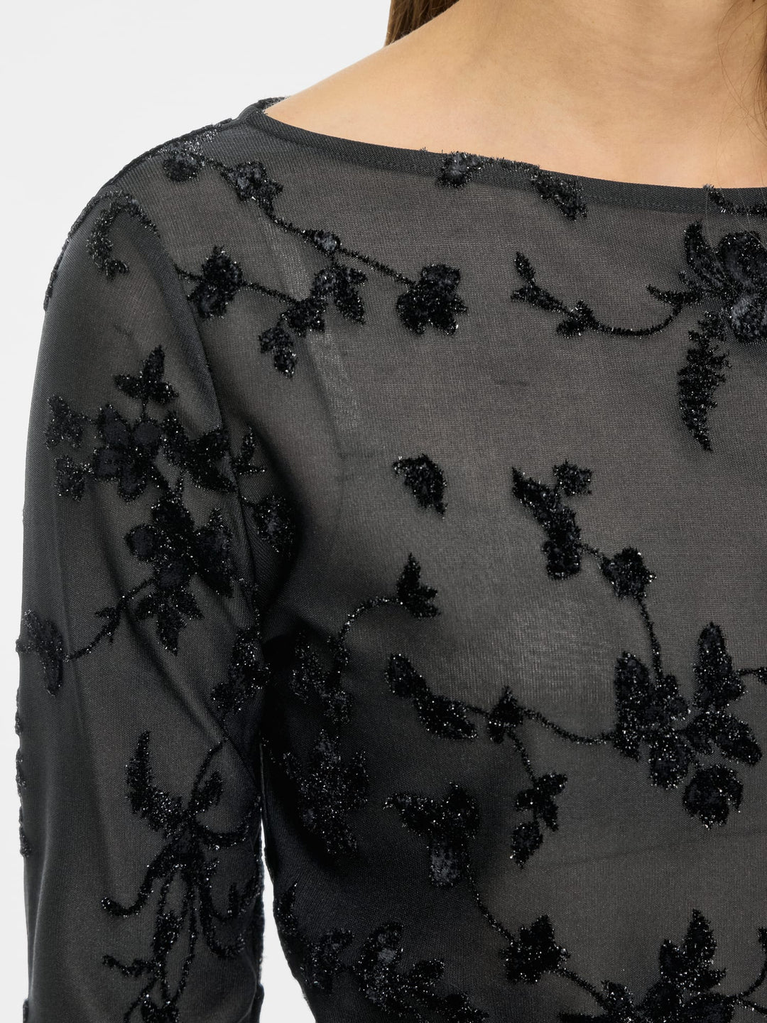 Vila 14118890 Miranda top l/m dames zwart