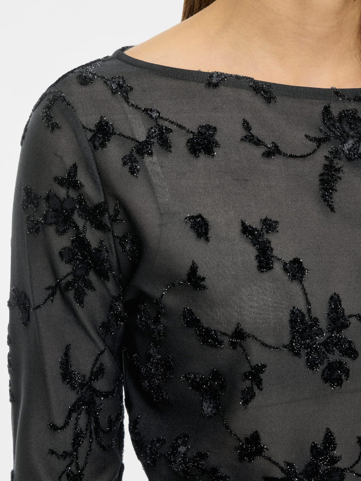 Vila 14118890 Miranda top l/m dames zwart