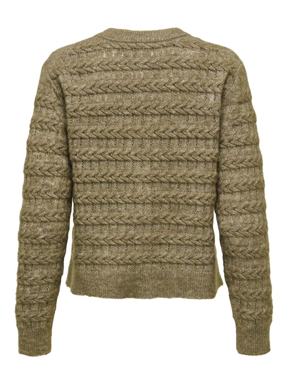 Only 15375144 cabala vest gebreid groen melee – dames