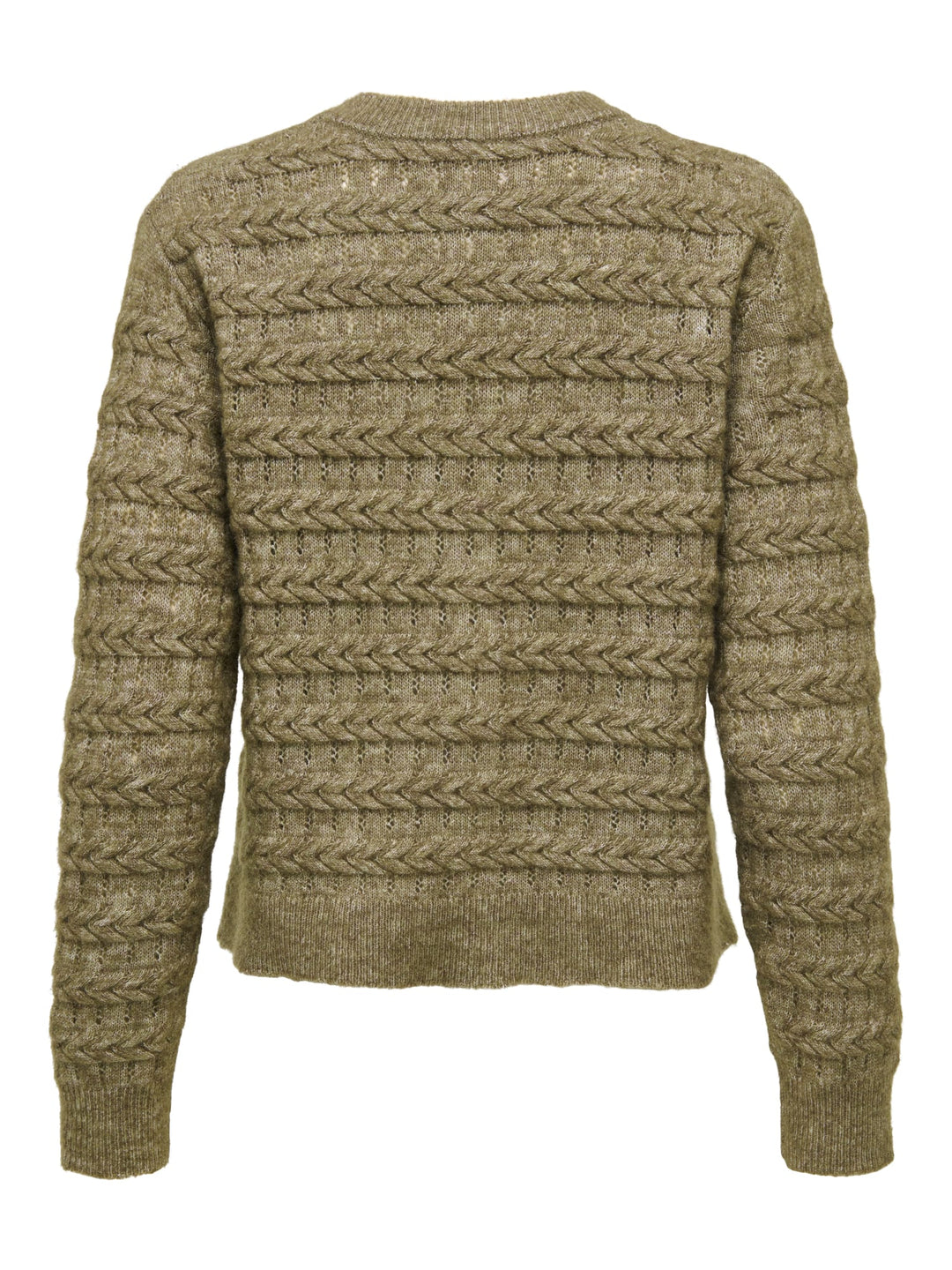 Only 15375144 cabala vest gebreid groen melee – dames