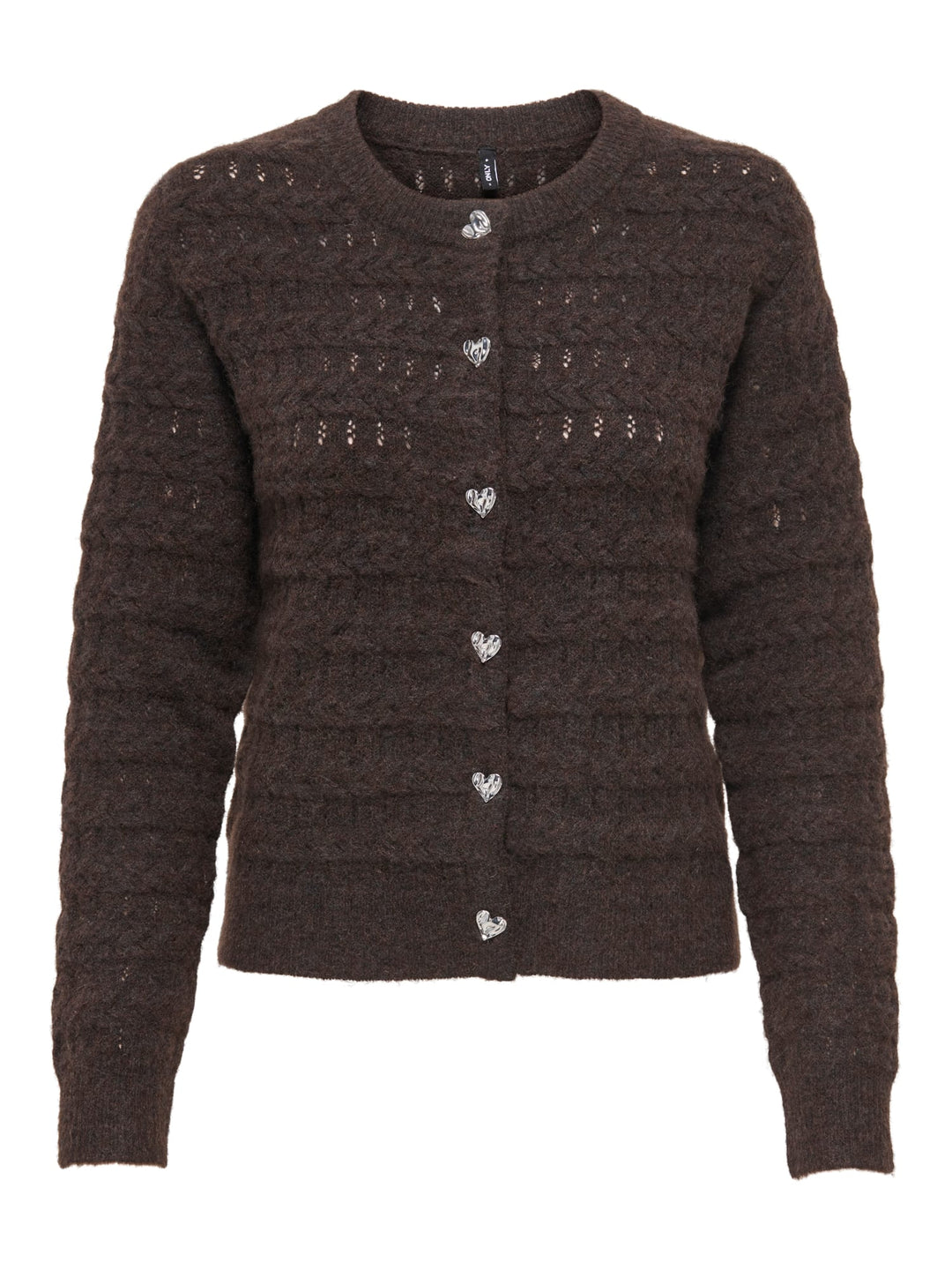 Only 15375144 cabala vest gebreid dames bruin