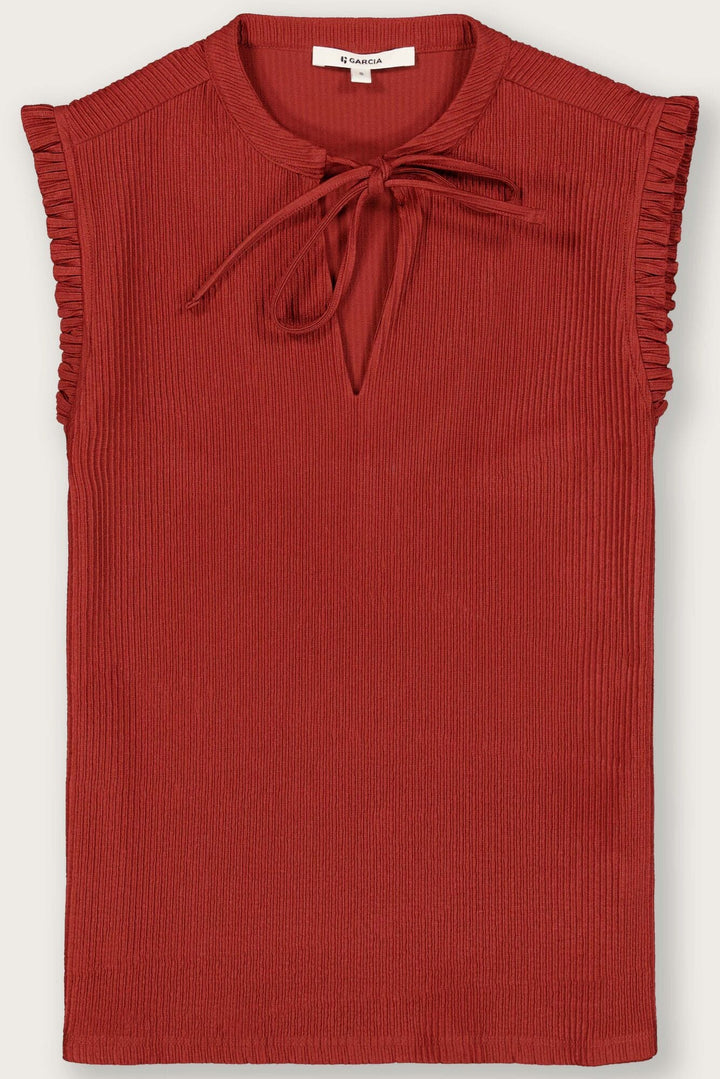 Garcia woman S260020 top z/m dames brique