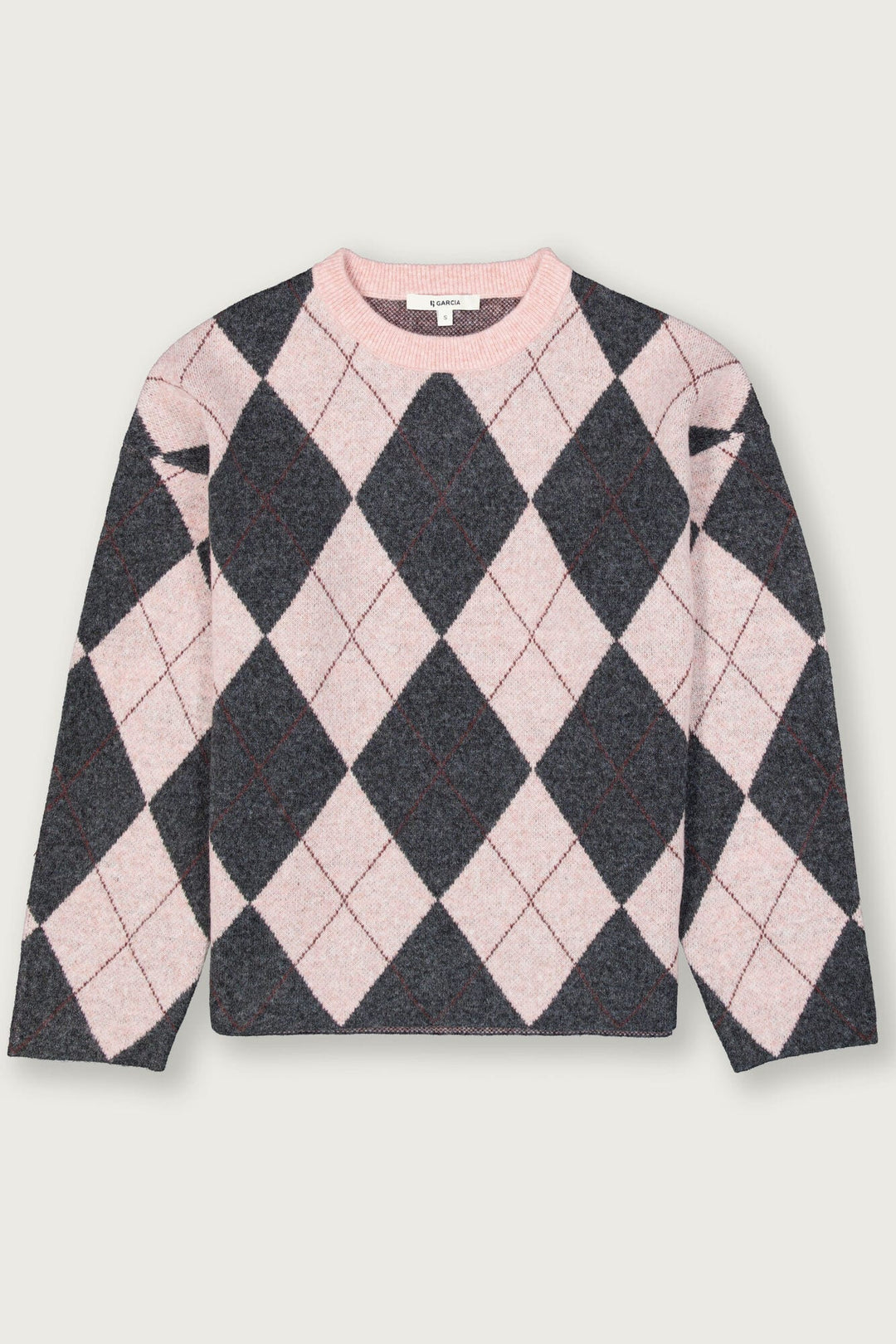 Garcia woman V260241 trui dames roze dessin