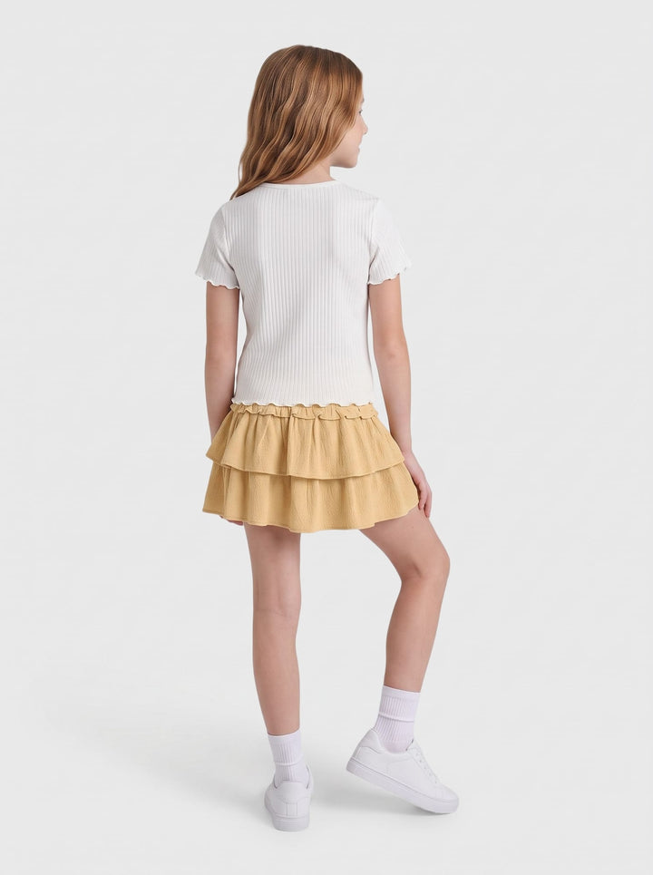kids only 15306243 Gida rok kort meisjes geel