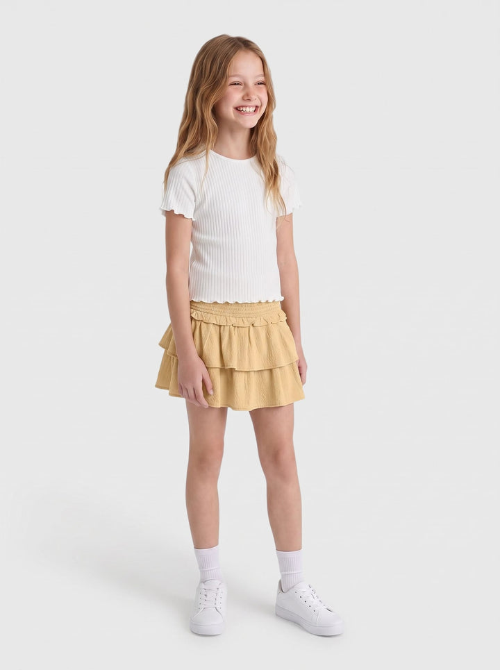 kids only 15306243 Gida rok kort meisjes geel