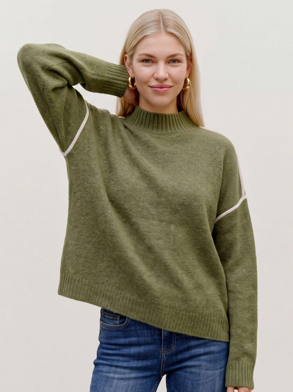VERO MODA 10347348 Boom trui dames groen