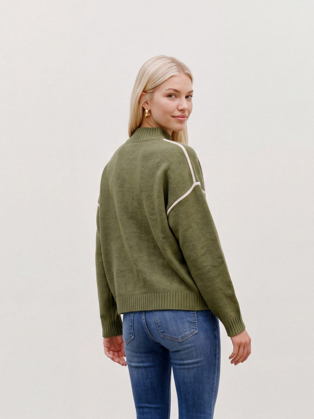 VERO MODA 10347348 Boom trui dames groen