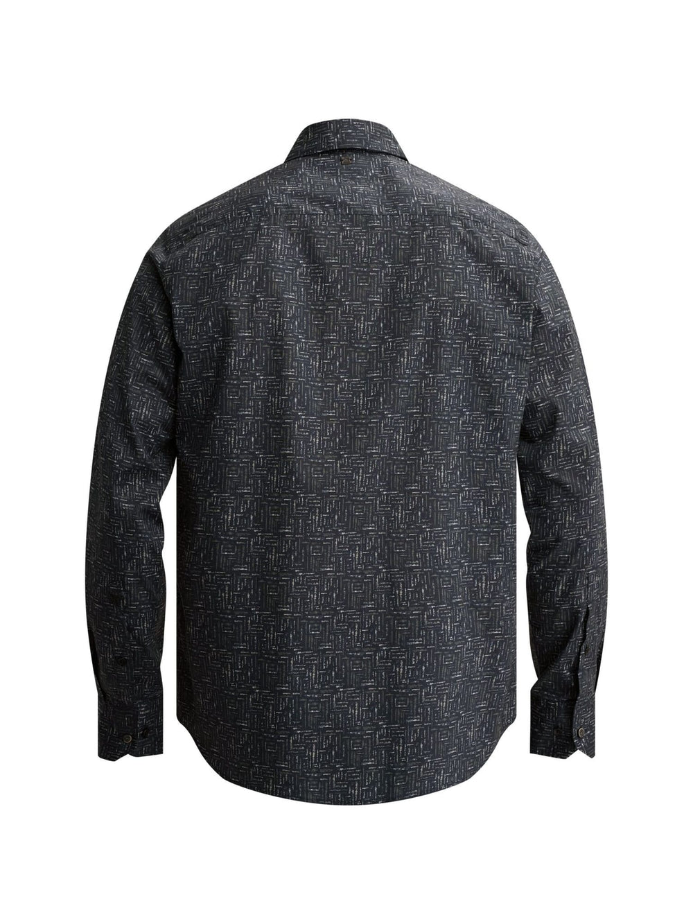Vanguard VSI2608204 overhemd l/m heren blauw dessin