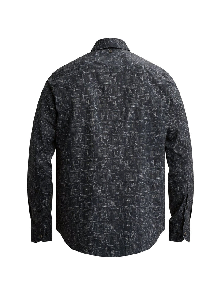 Vanguard VSI2608204 overhemd l/m heren blauw dessin