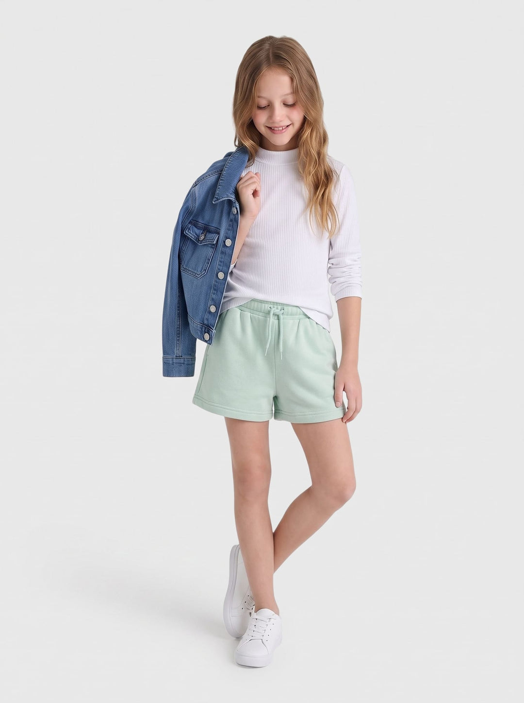 Kids Only 15365534 sweat string short meisjes mint