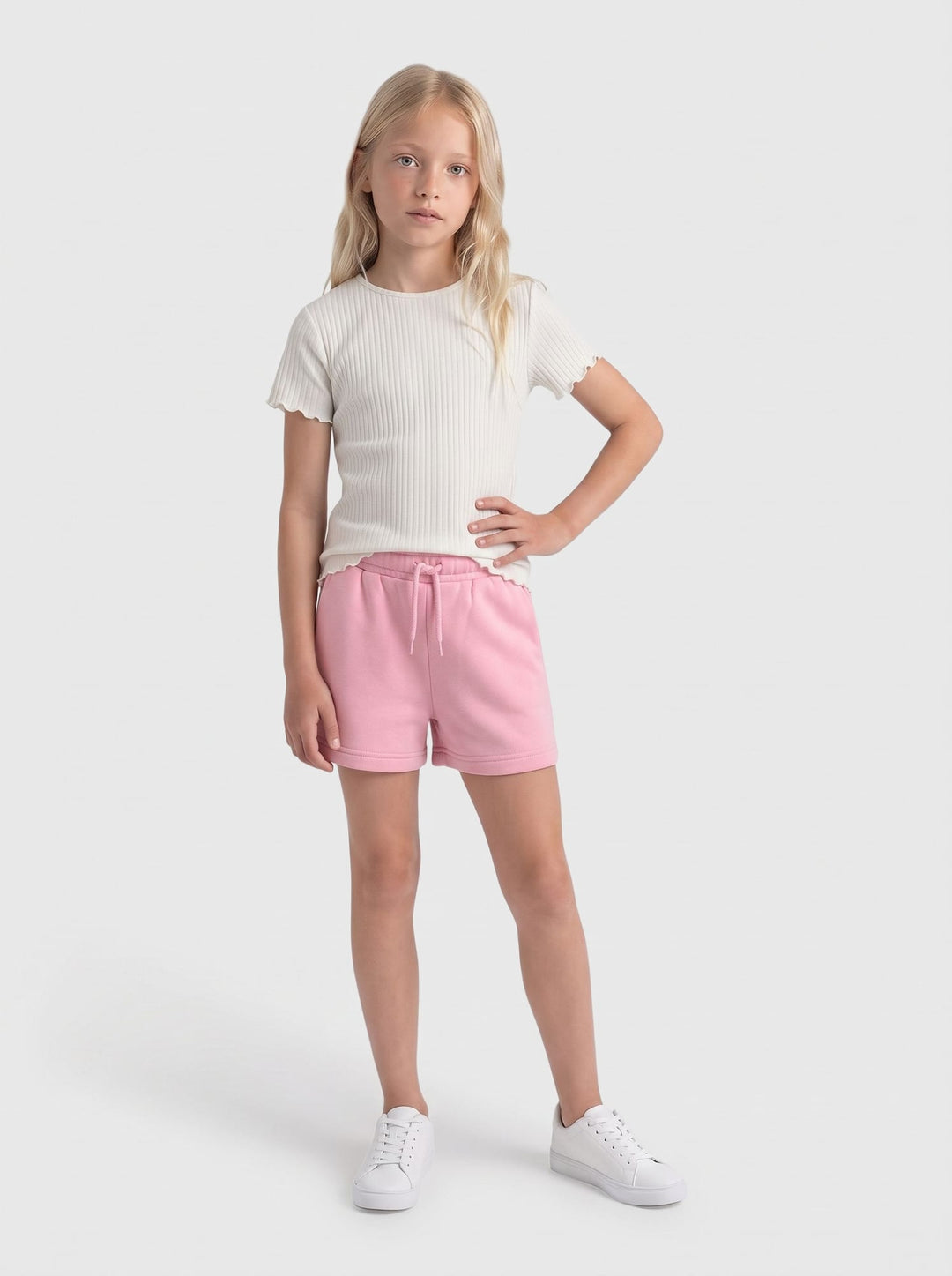 kids only 15365534 sweat string short meisjes roze
